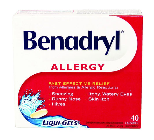 BENADRYL ALLERGY LIQUI-GEL (25MG)
