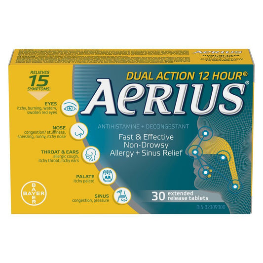 AERIUS DUAL ACTION 12 HOUR