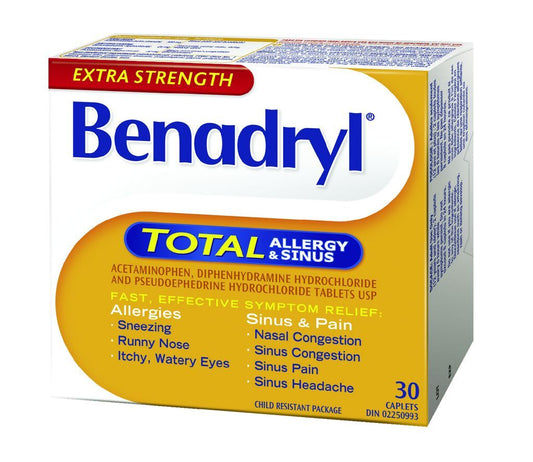 BENADRYL TOTAL EXTRA STRENGTH