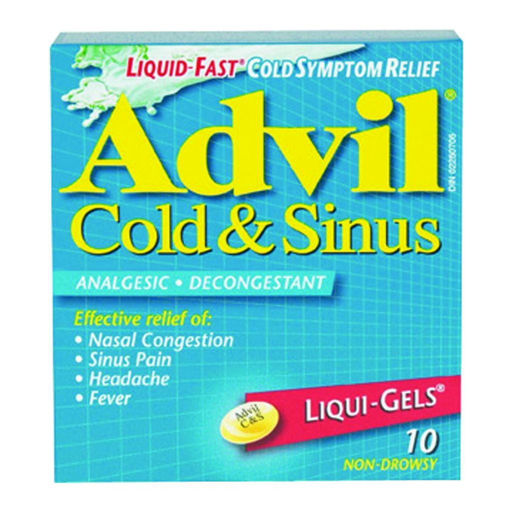 ADVIL COLD AND SINUS LIQUI-GELS