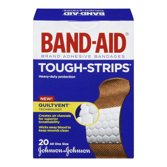 BAND-AID TOUGH STRIPS BANDAGES