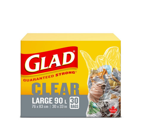 CLEAR GARBAGE BAGS - 90L
