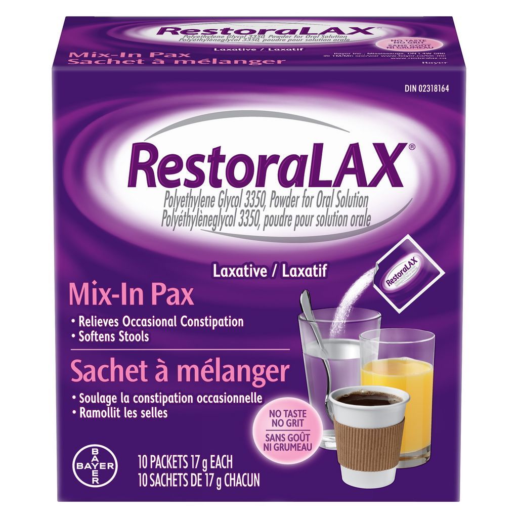 RESTORALAX PEG3350 GENTLE LAXATIVE POWDER