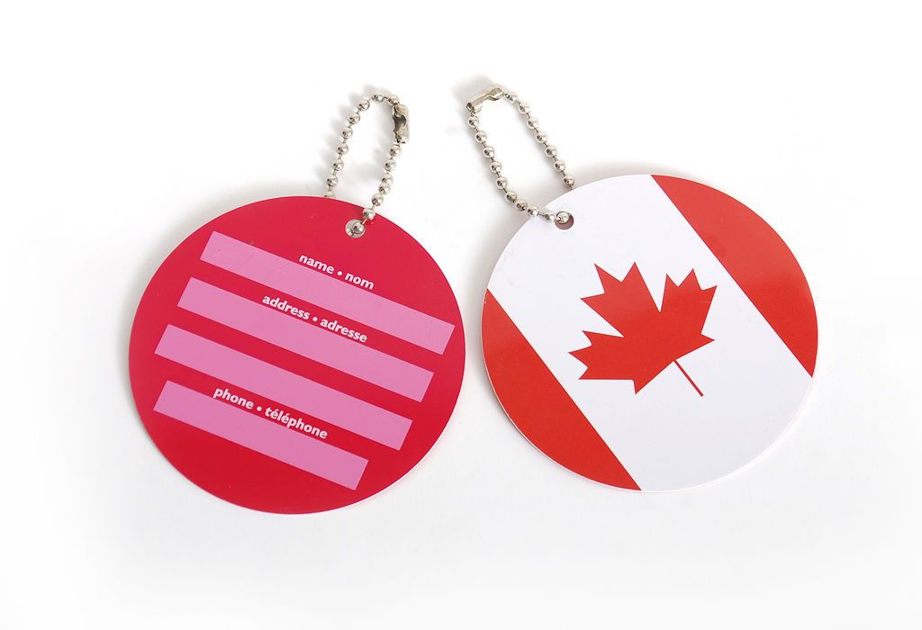 TRAVEL SMART - CDN FLAG LUGGAGE TAG
