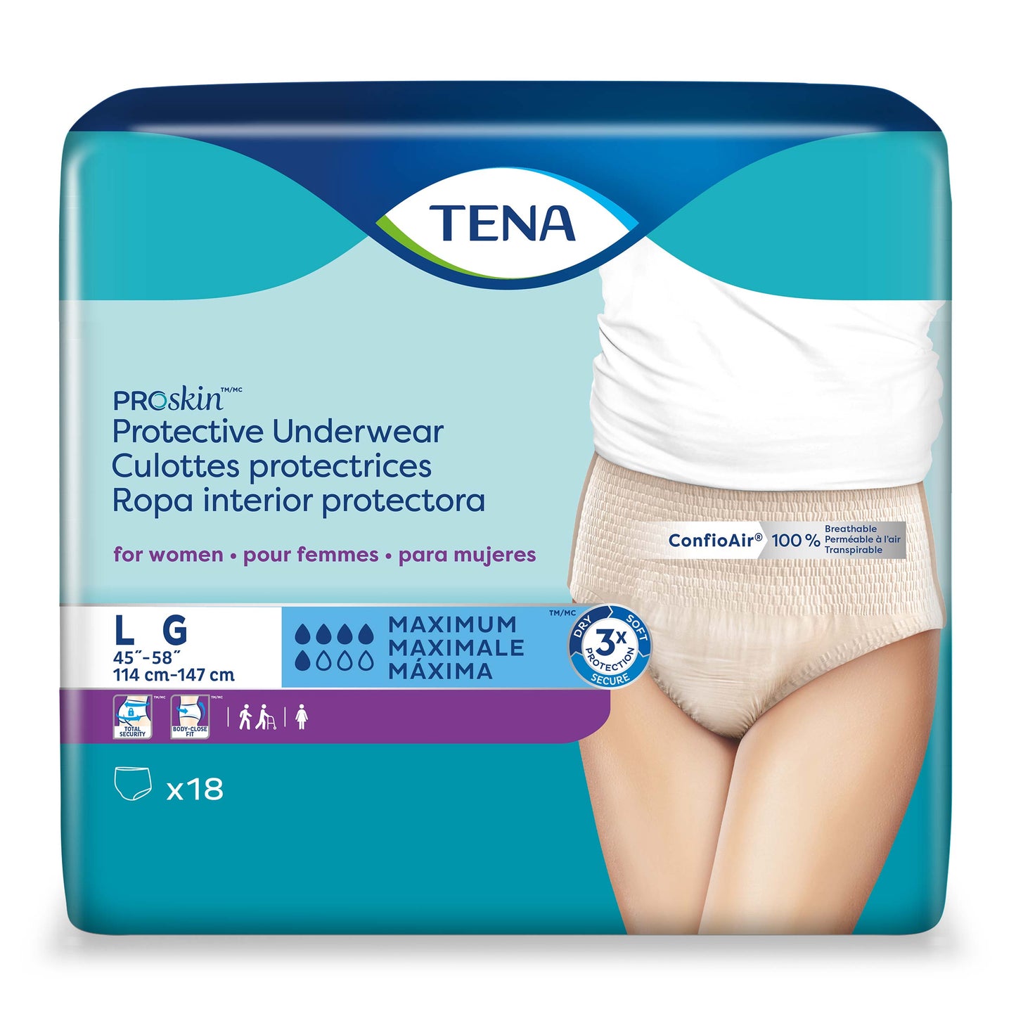 PROSKIN PROTECTIVE UNDERWEAR FOR WOMEN