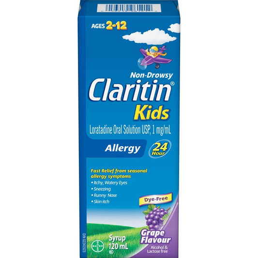 KIDS CLARITIN - GRAPE SYRUP