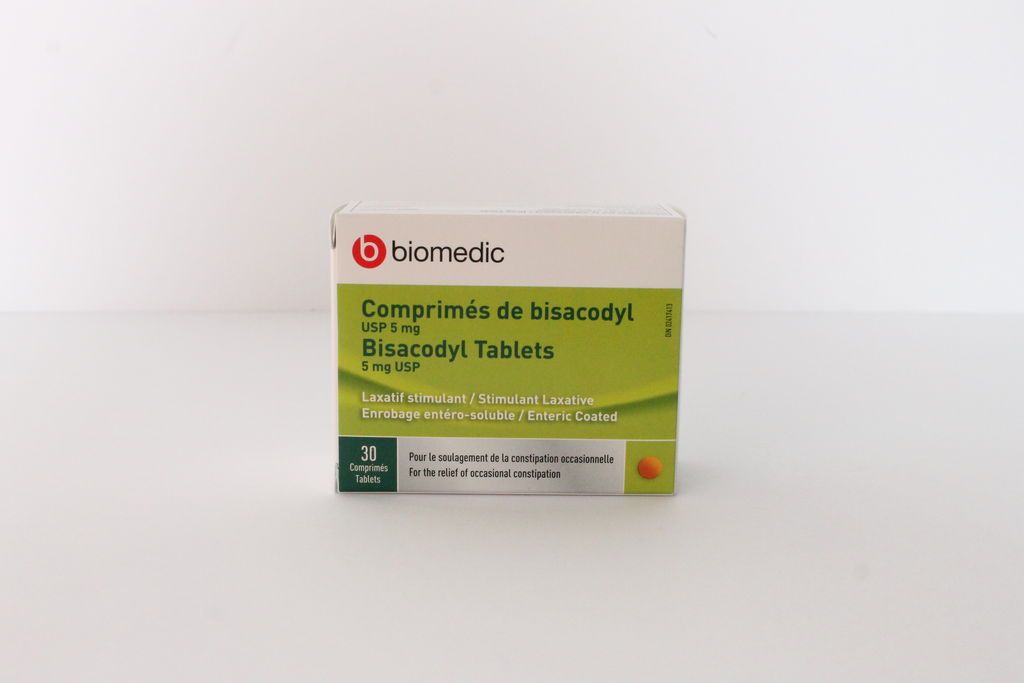 BISACODYL LAXATIVE 5MG TABLETS
