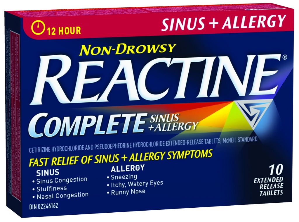 COMPLETE ALLERGY & SINUS (ANTIHISTAMINE AND DECONGESTANT)