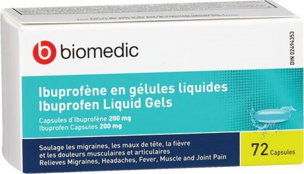 IBUPROFEN 200MG LIQUID-GEL CAPS