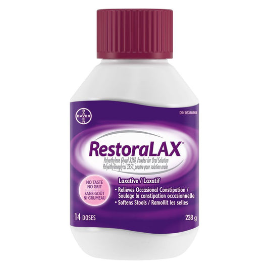 RESTORALAX PEG3350 GENTLE LAXATIVE POWDER