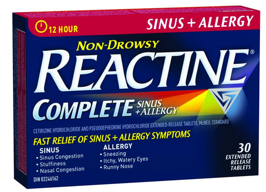 COMPLETE ALLERGY & SINUS (ANTIHISTAMINE AND DECONGESTANT)