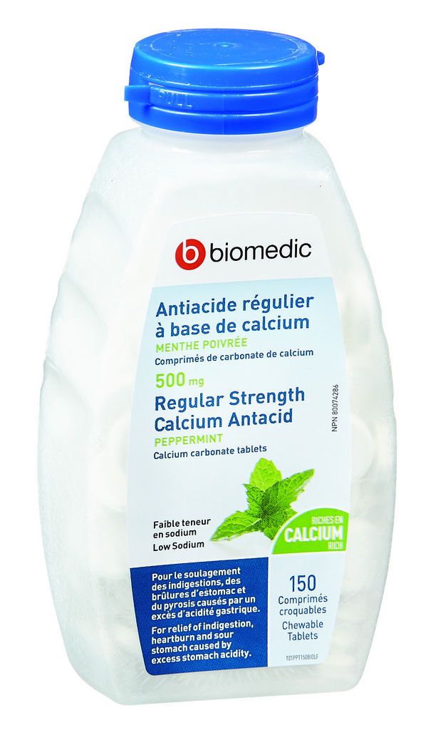 CHEWABLE CALCIUM ANTACID - REGULAR STRENGTH