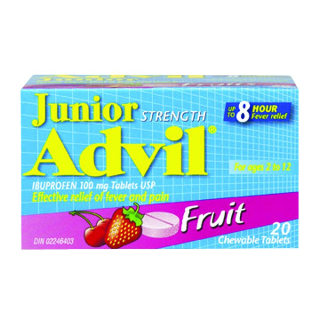 ADVIL JUNIOR CHEWABLE TABLETS (100MG)