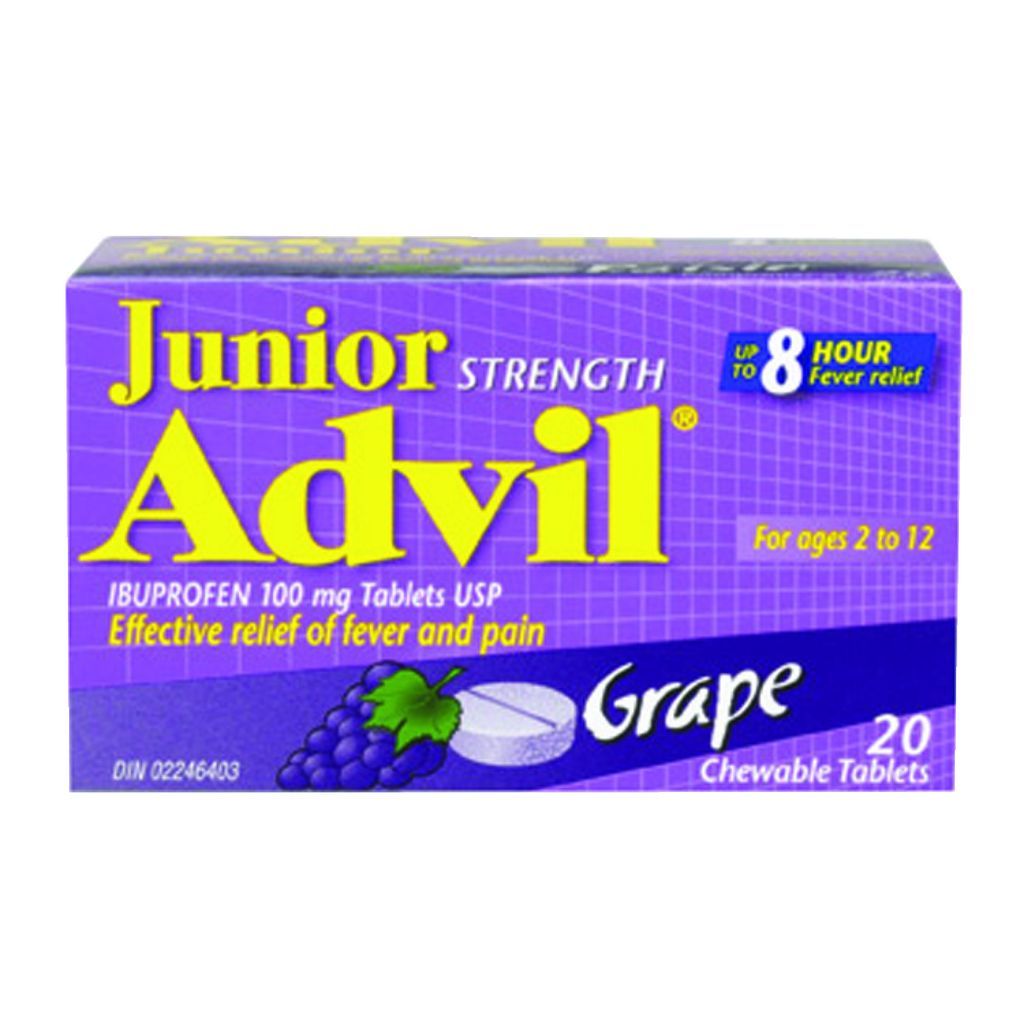 ADVIL JUNIOR CHEWABLE TABLETS (100MG)