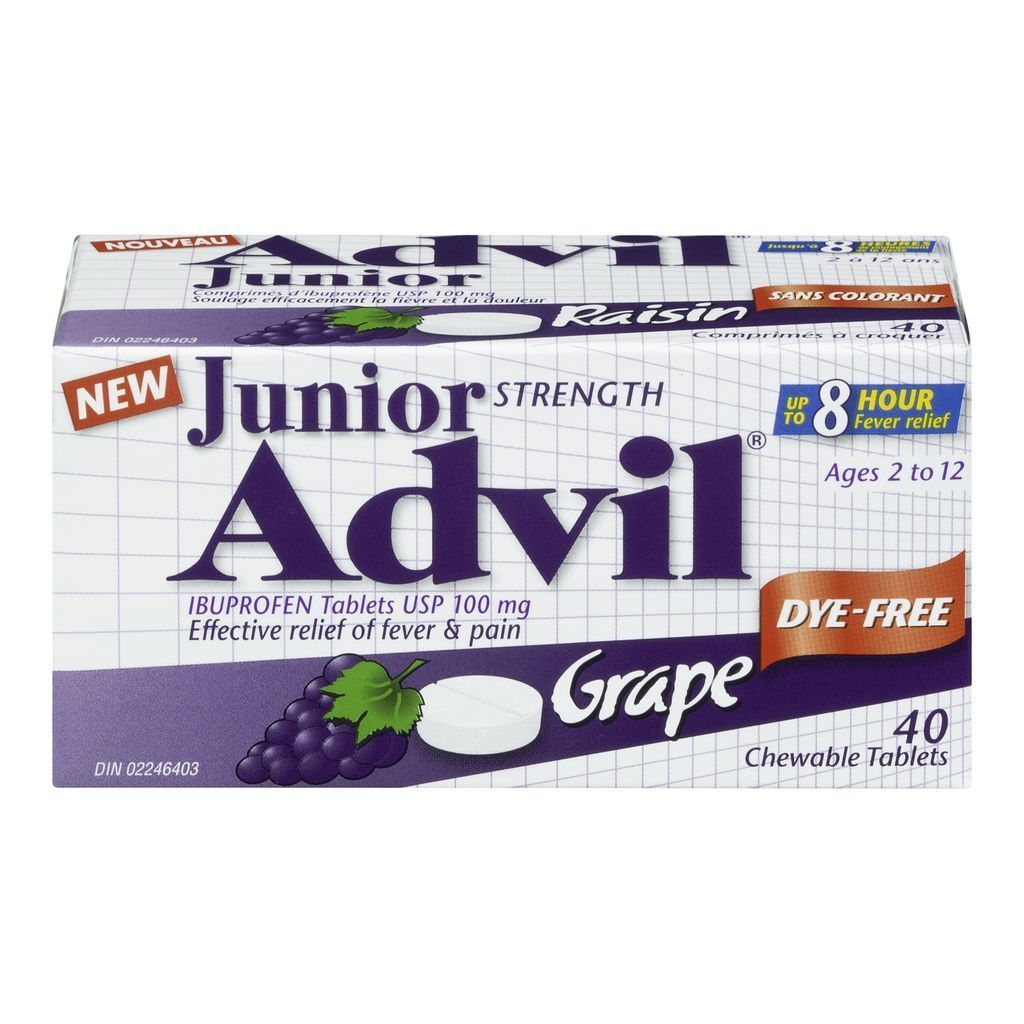 ADVIL JUNIOR CHEWABLE TABLETS (100MG)