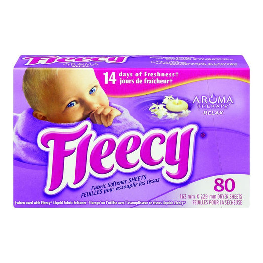 FLEECY AROMA THERAPY FABRIC SOFTENER SHEETS