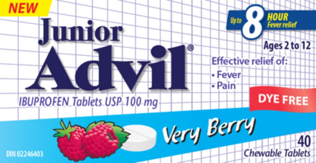 ADVIL JUNIOR CHEWABLE TABLETS (100MG)