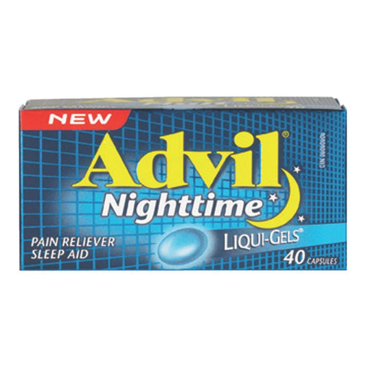 ADVIL LIQUI-GELS NIGHTTIME (200MG)