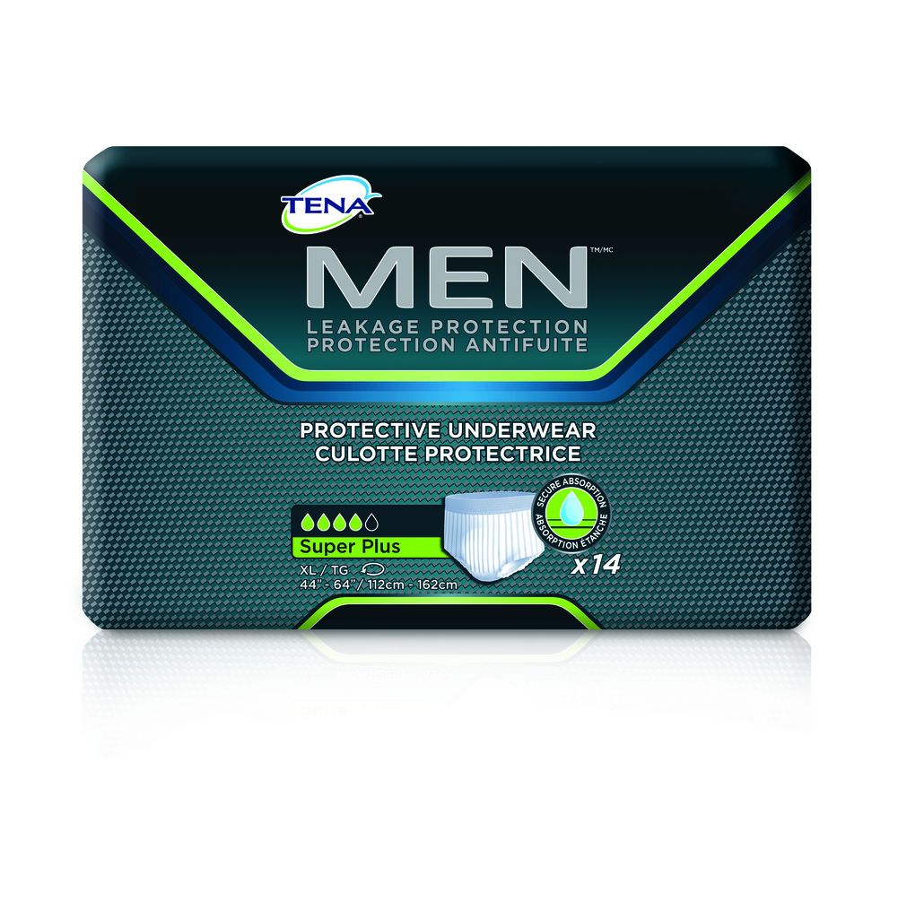 MEN'S PROTECTIVE UNDERWEAR WITH SUPER PLUS ABSORBENCY