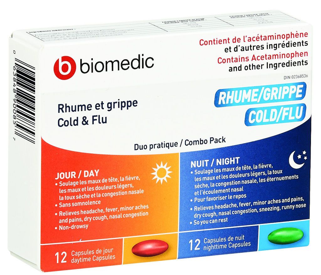 COLD AND FLU DAY AND NIGHT (WITH ACETAMINOPHEN)