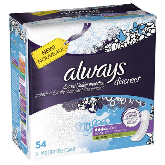 DISCREET BLADDER PROTECTION PADS