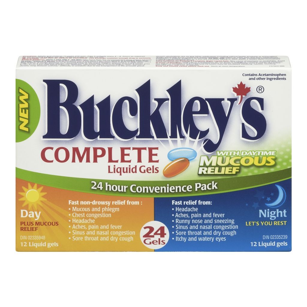 BUCKLEYS COMPLETE COMBO DAY/NIGHT MUCOUS RELIEF