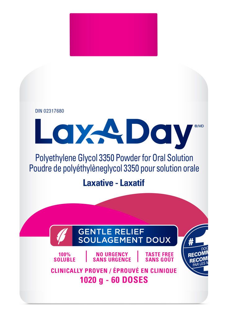 LAXADAY PEG 3350 GENTLE LAXATIVE POWDER