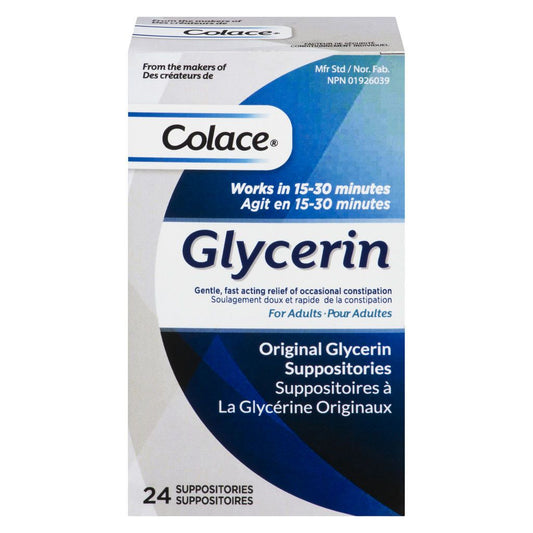 GLYCERIN SUPPOSITORIES - ADULT