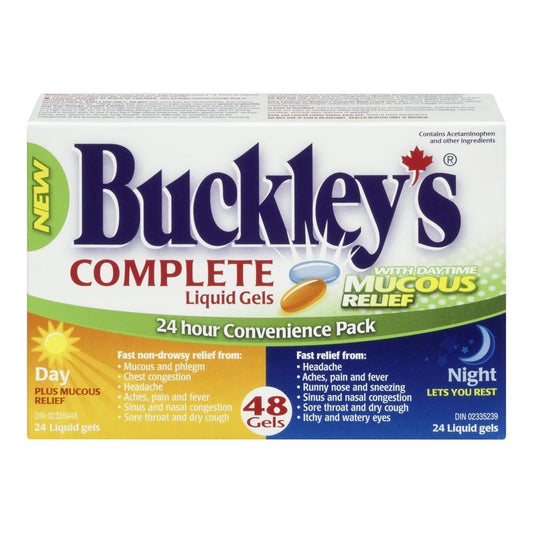 BUCKLEYS COMPLETE COMBO DAY/NIGHT MUCOUS RELIEF