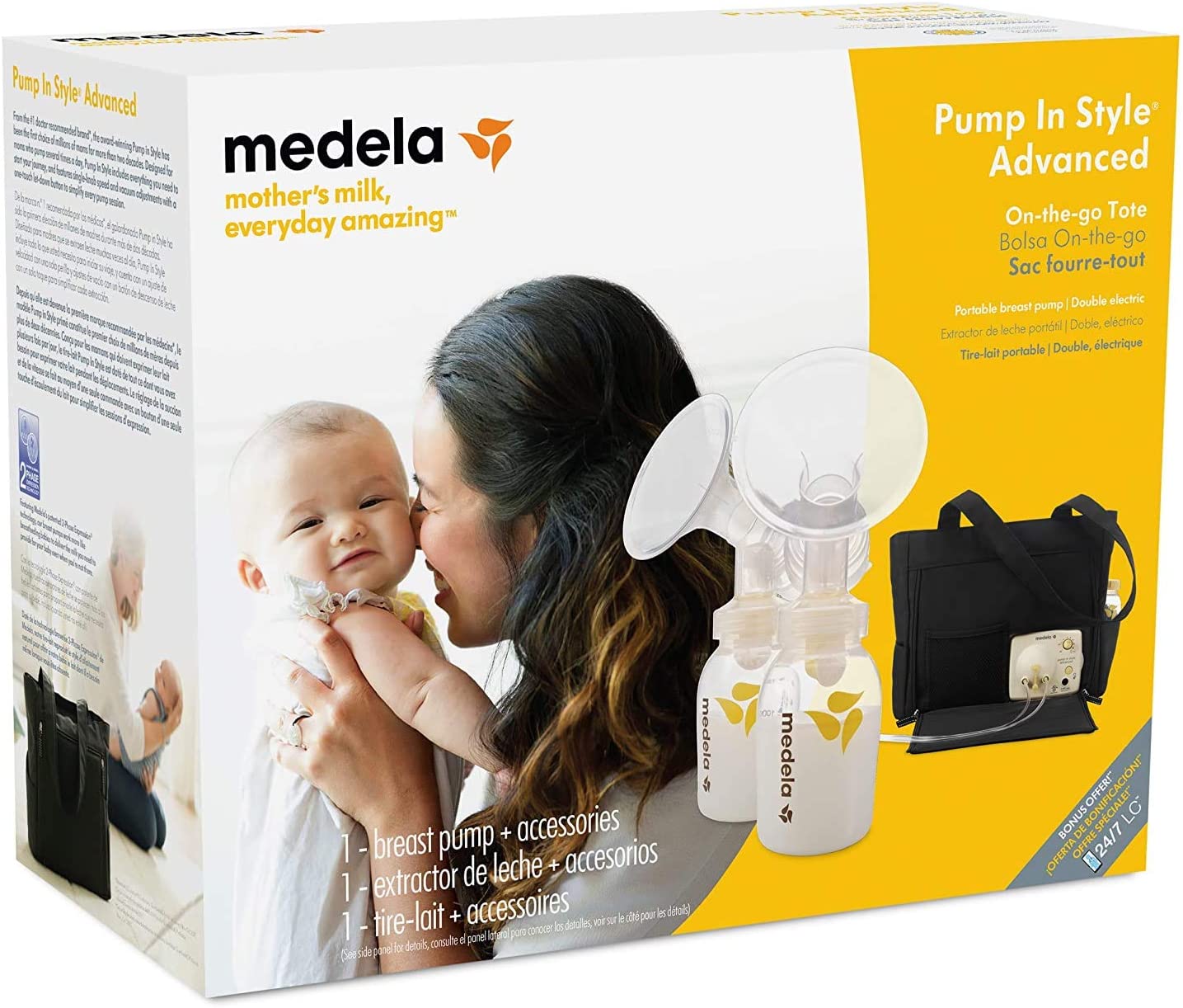 DOUBLE ELECTRIC BREAST PUMP WITH TOTE BAG