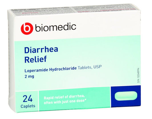 DIARRHEA RELIEF 2MG CAPLETS (LOPERAMIDE)