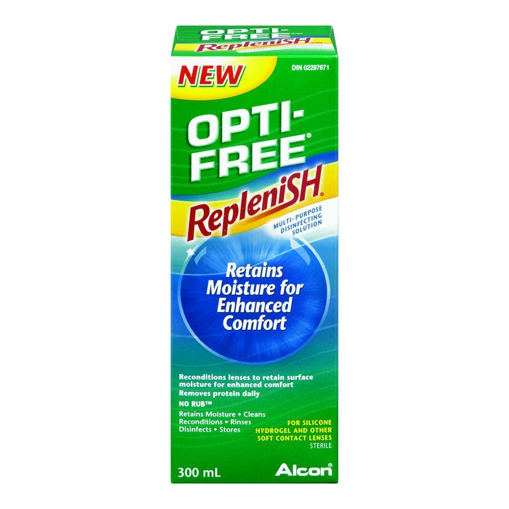 OPTI-FREE REPLENISH MUTI-PURPOSE SOLUTION FOR SOFT CONTACT LENSES