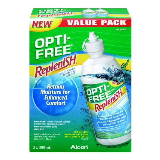 OPTI-FREE REPLENISH MUTI-PURPOSE SOLUTION FOR SOFT CONTACT LENSES