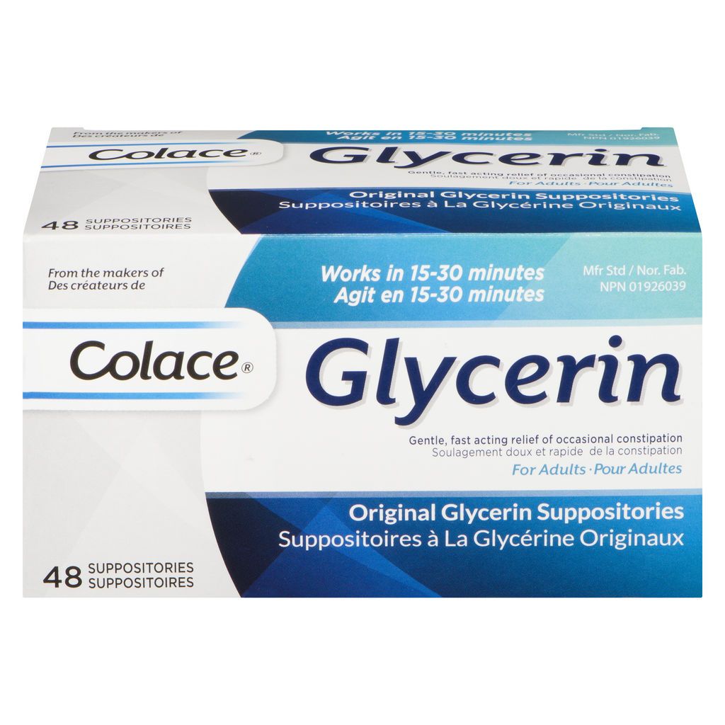 GLYCERIN SUPPOSITORIES - ADULT