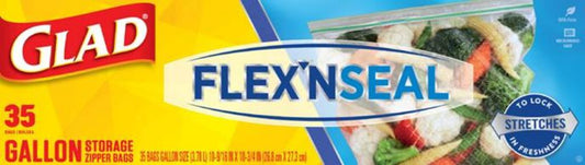 FLEXNSEAL STORAGE ZIPPER BAG - LARGE