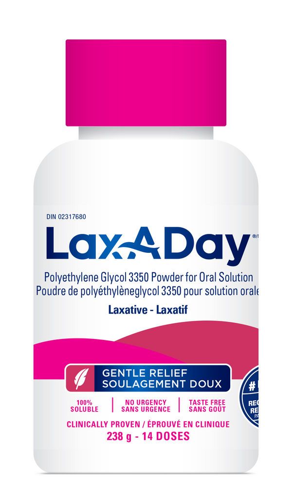 LAXADAY PEG 3350 GENTLE LAXATIVE POWDER