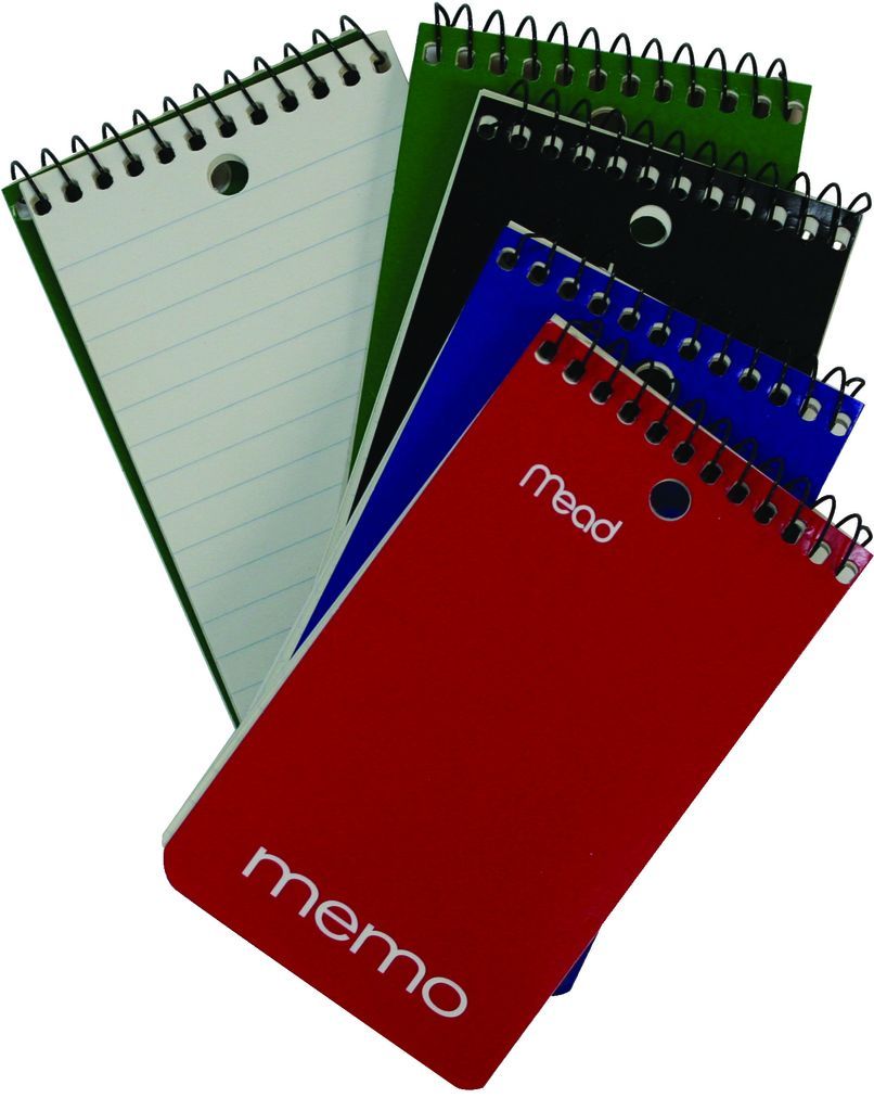 COIL MEMO BOOK Assorted Colours