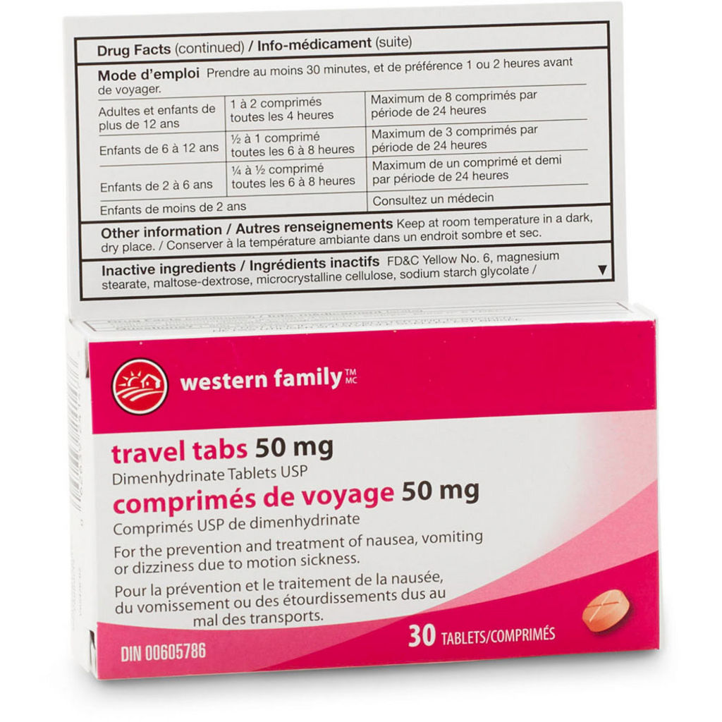 ANTI-NAUSEA TRAVEL TABLETS