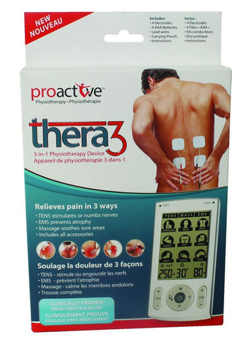 THERA3 Physiotherapy Device 3IN1 TENS, EMS AND MASSAGER