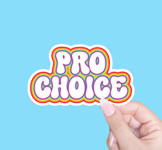 Pro-choice sticker, Bodily autonomy, Row v Wade sticker