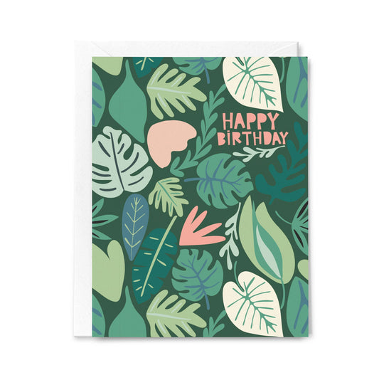 Happy Birthday Plants Make Me Happy Greeting Card