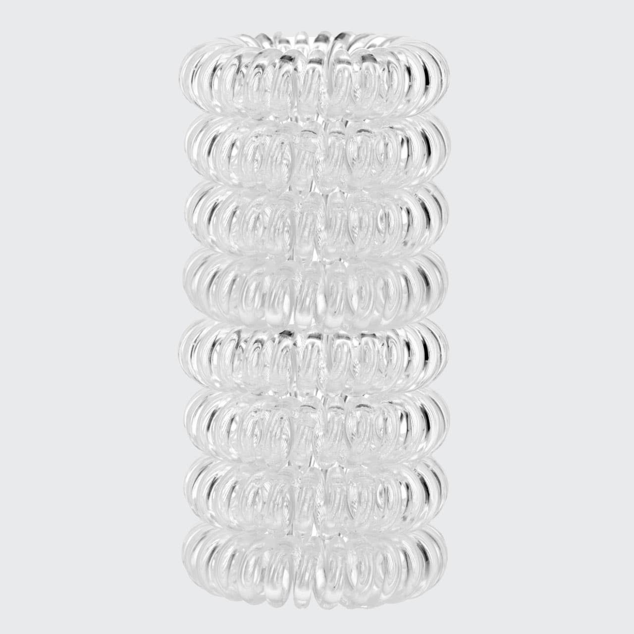 Spiral Hair Ties 8 Pack - Clear