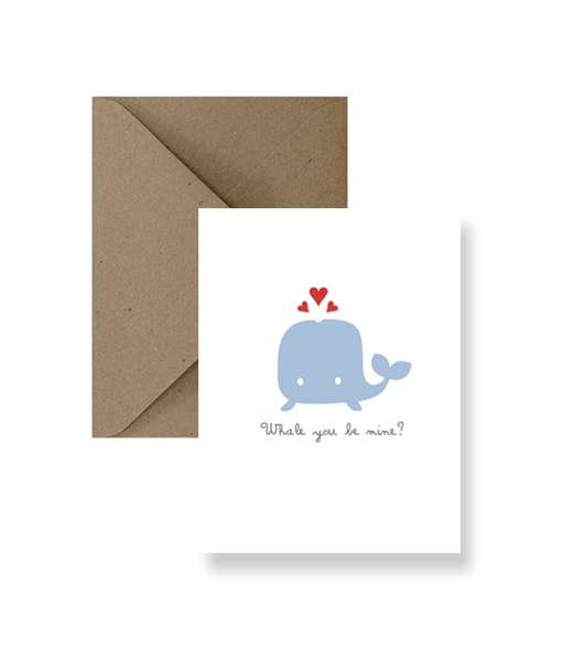 Whale You Be Mine Greeting Card
