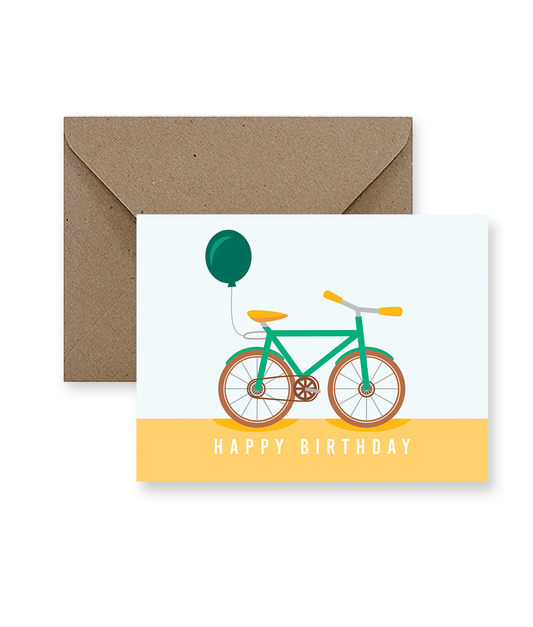 Bike Happy Birthday Card