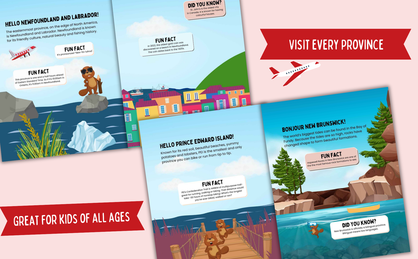 Canada Trivia Book for Kids- Souvenir Book