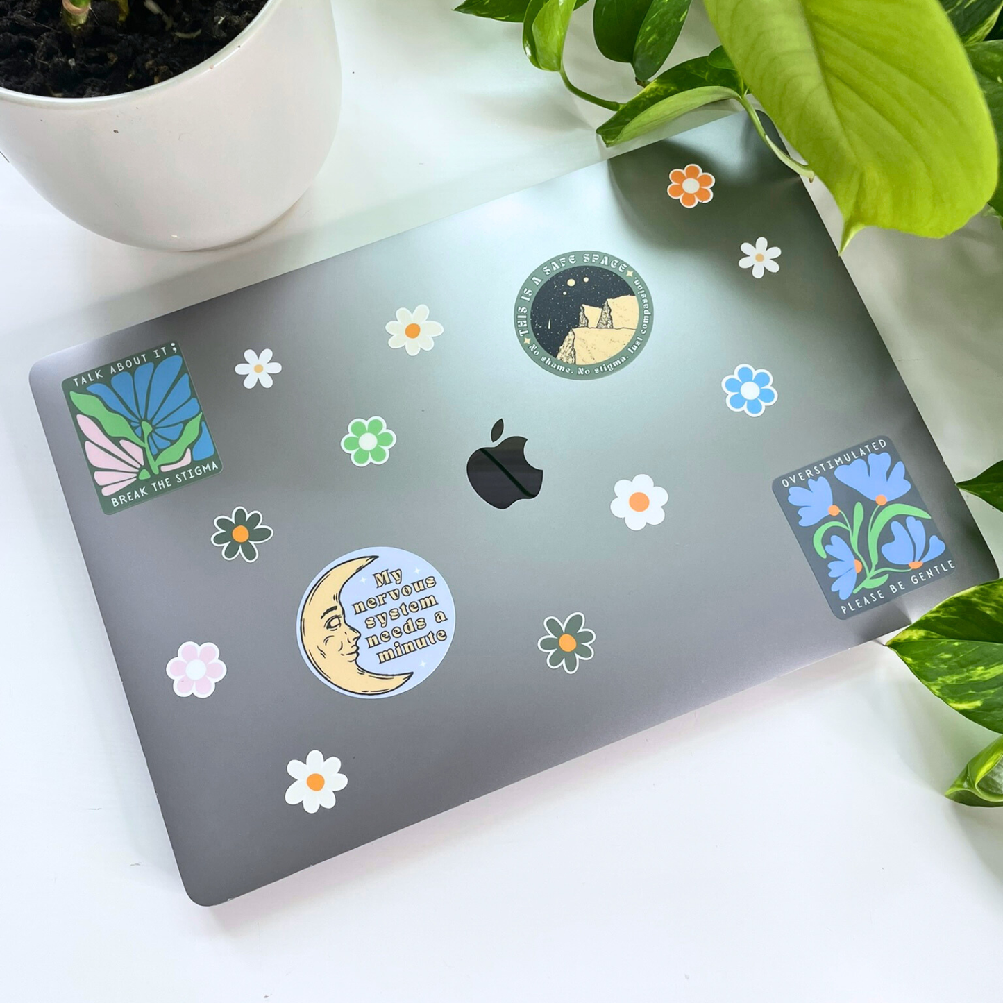 Mental Health Sticker | Overstimulated - Please Be Gentle