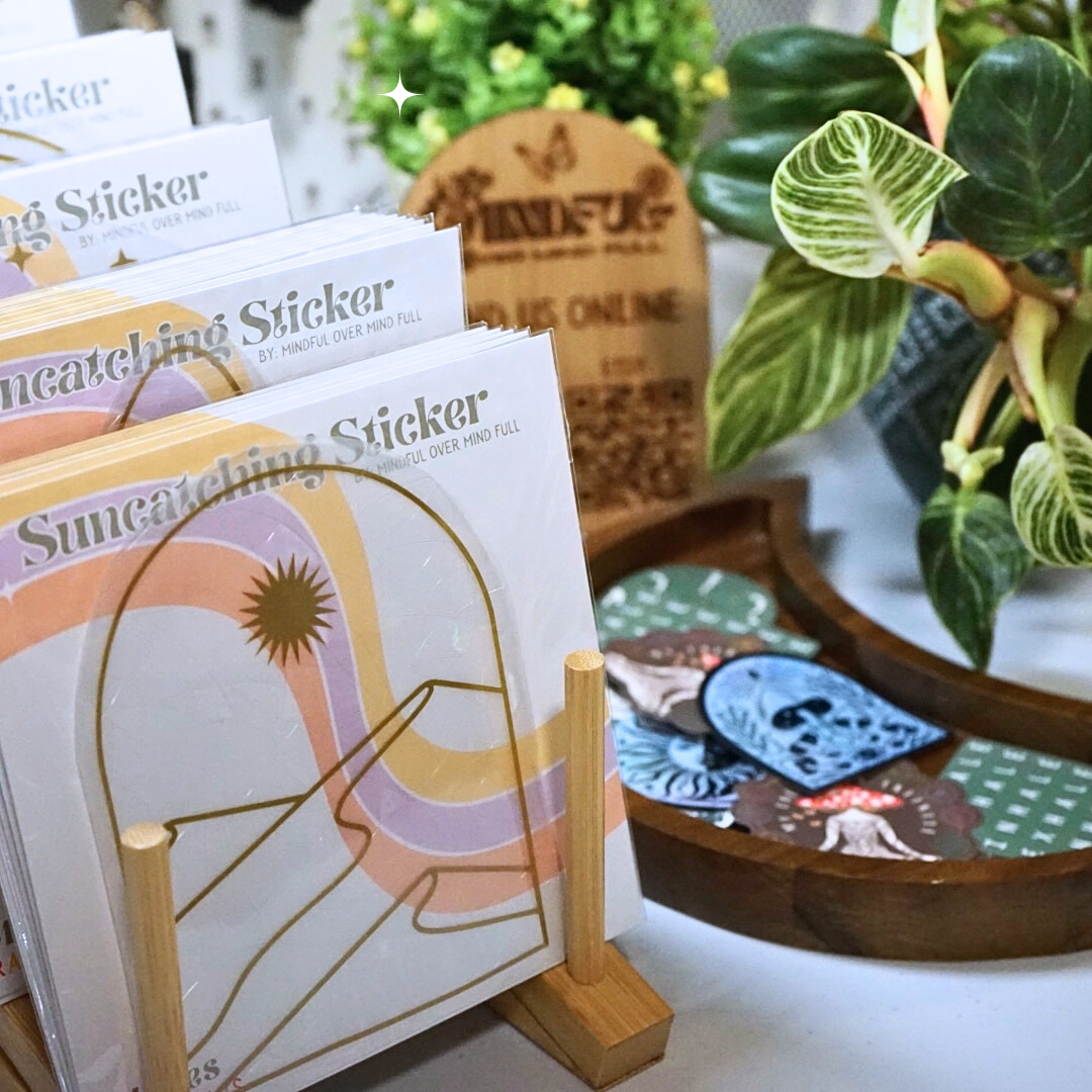 Mountain Sunset Suncatcher | Rainbow Maker | Window Cling