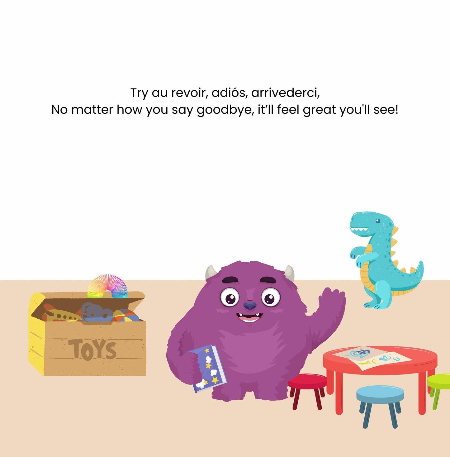 Goodbye Diapers- A potty training prep book for kids.