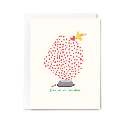Gone But Not Forgotten Pet Sympathy Greeting Card for Dogs