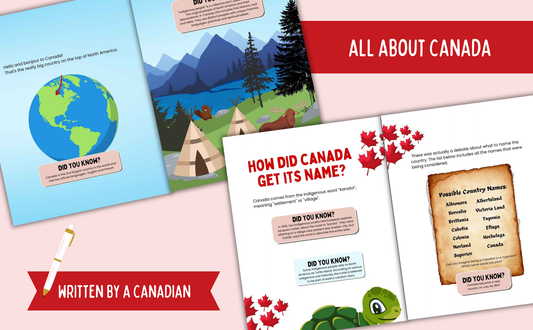 Canada Trivia Book for Kids- Souvenir Book
